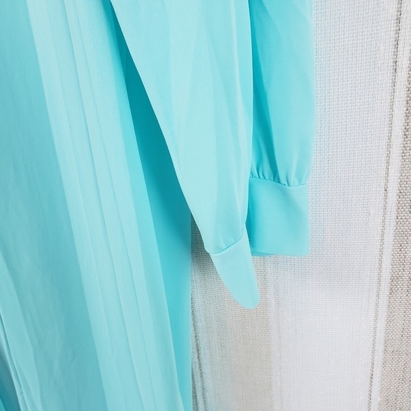 Vintage JC Penny Maxi Dress Sleepwear‎ Blue Size Large - Picture 5 of 12